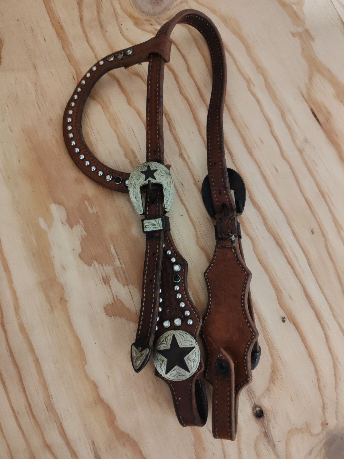 Western Hoofdstel One Ear, Dieren en Toebehoren, Paarden en Pony's | Hoofdstellen en Tuigage, Western, Hoofdstel, Gebruikt, Ophalen of Verzenden