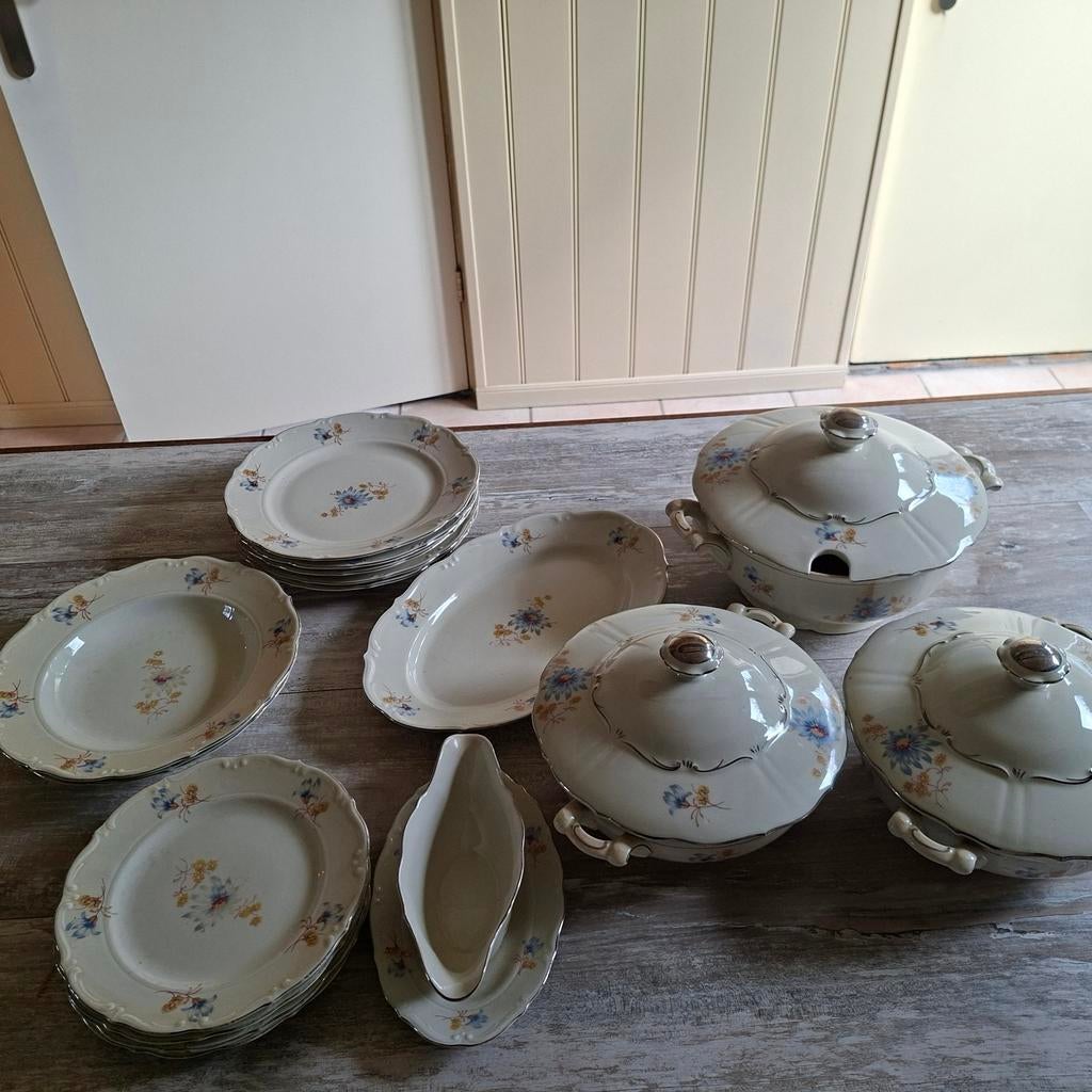 Mooi antiek servies J.G & Z, Ophalen
