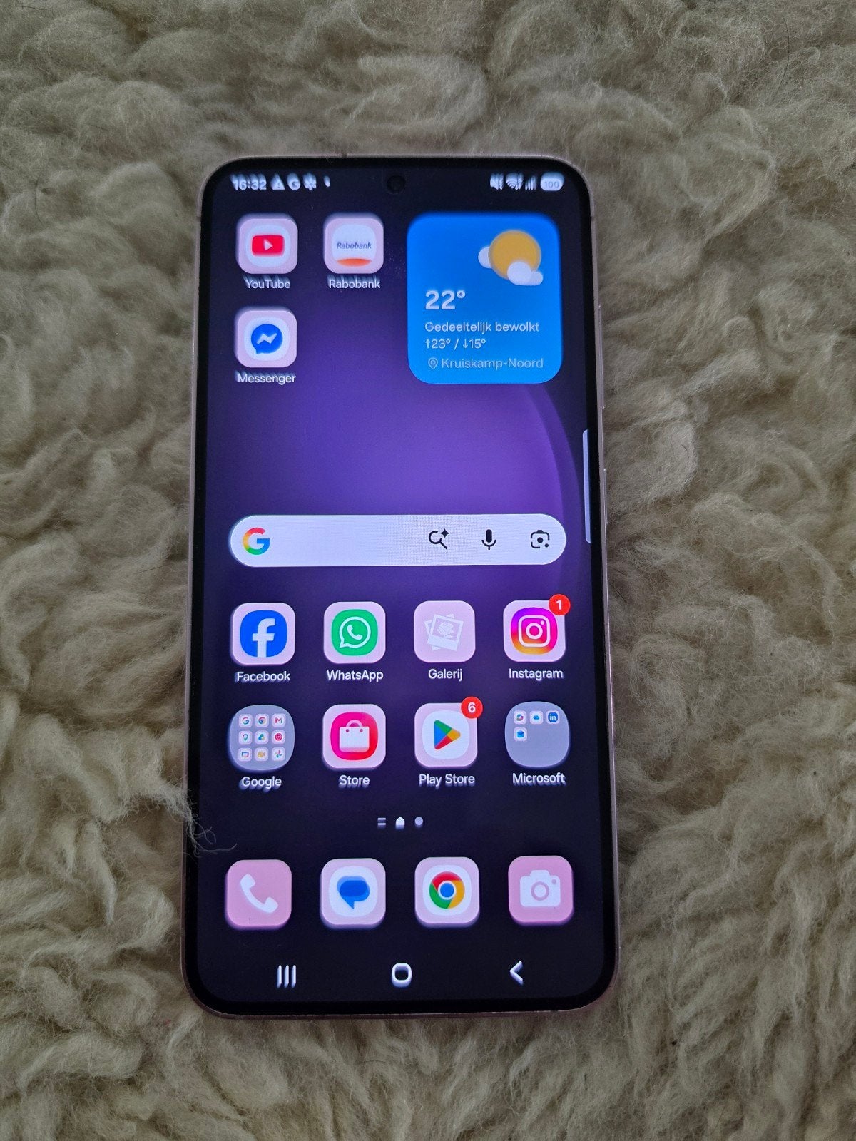 Samsung Galaxy S23 256 GB, Telecommunicatie, Ophalen, Gebruikt, Paars, Touchscreen