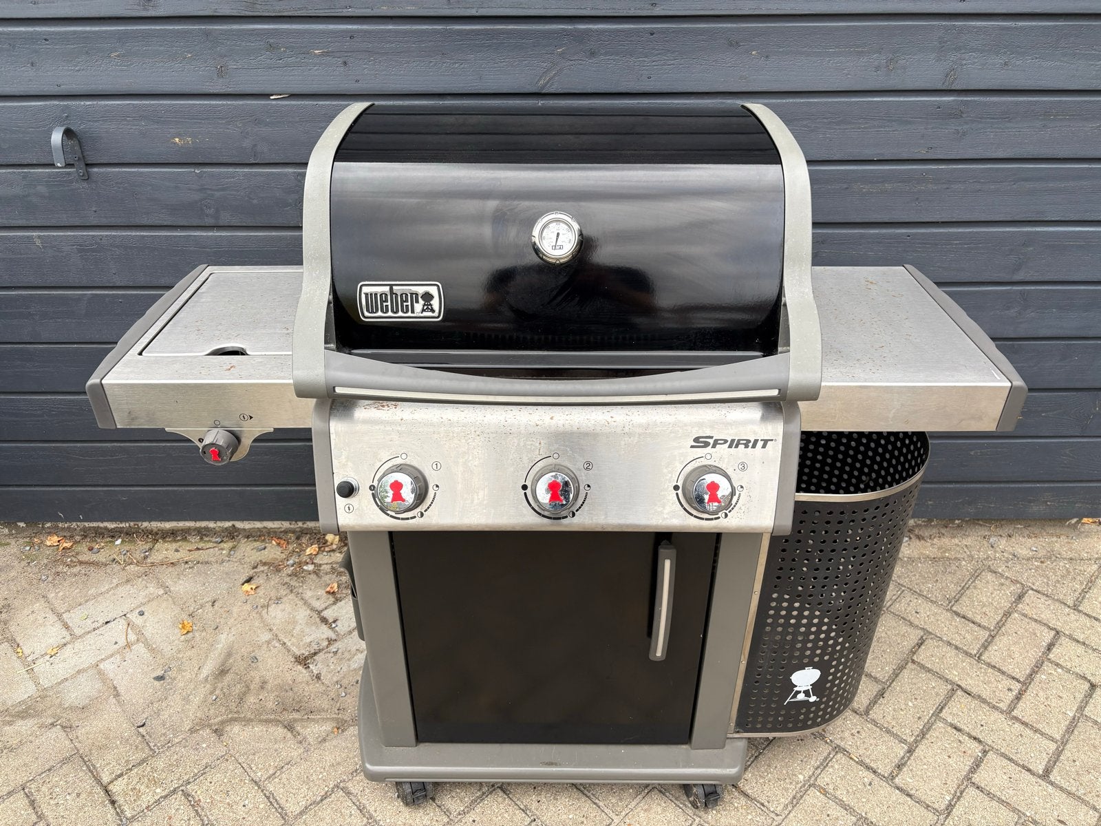 Weber Spirit gasbarbecue met zijbrander en hoes, Ophalen, Gebruikt