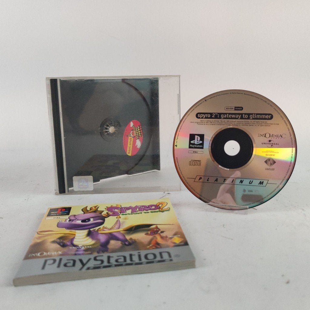 Spyro 2 Gateway to glimmer ps1 -zonder cover, Spelcomputers en Games, Games | Sony PlayStation 1, Avontuur en Actie, 1 speler