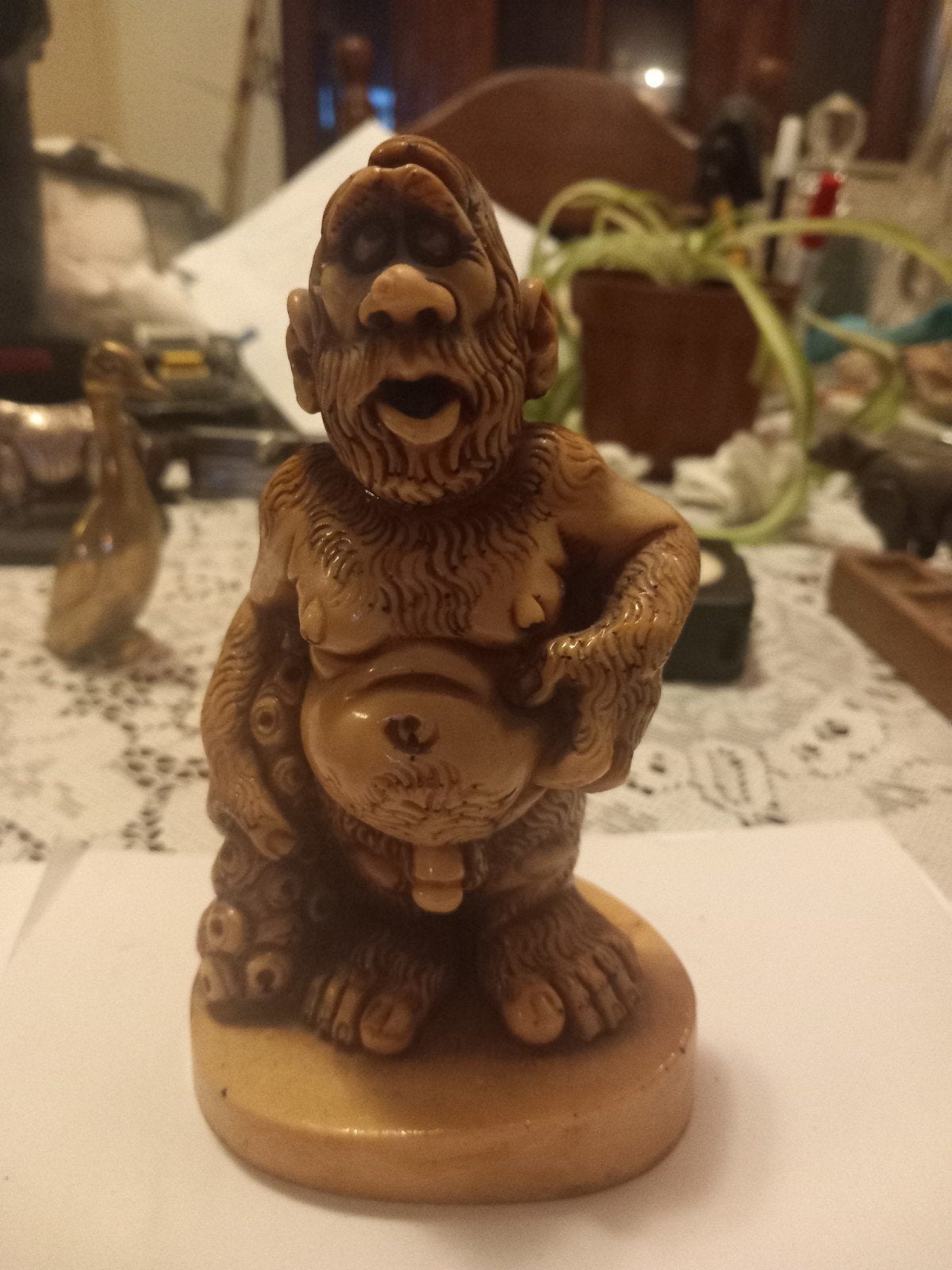 Vintage naakte trol  beeldje - 15cm jaren 70, Verzamelen, Ophalen of Verzenden, Gebruikt, Laaf