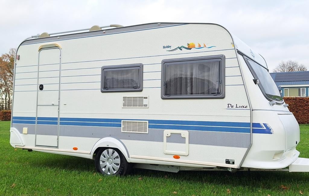 Hobby 440  2000, Caravans en Kamperen, Hobby, Treinzit, Dwarsbed, Particulier
