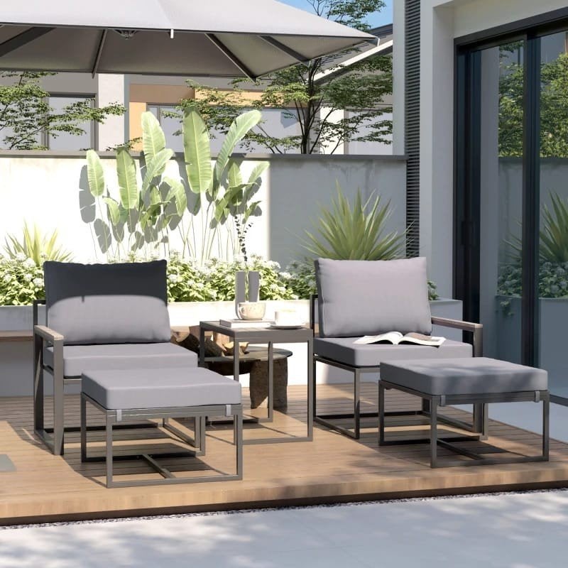 5-delige loungeset bistroset tuinset balkonset, Tuin en Terras, 4 zitplaatsen, Nieuw, Ophalen of Verzenden, Loungeset