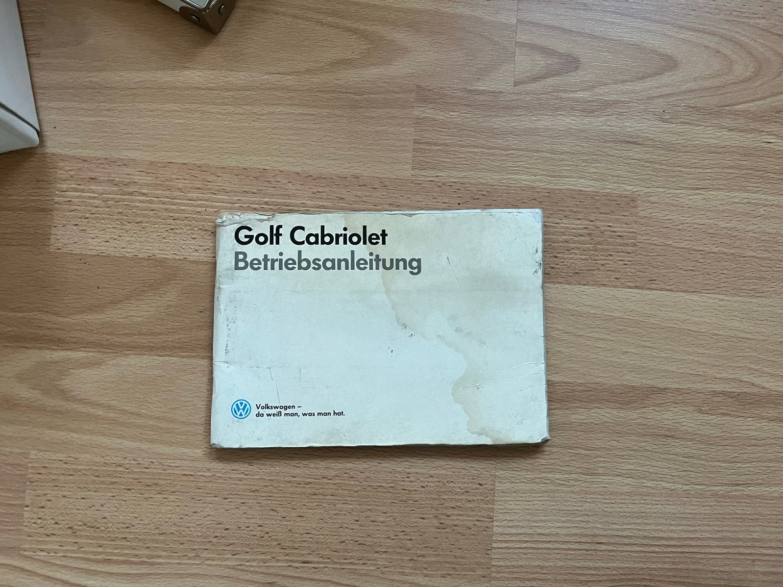 Handleiding Volkswagen Golf 1 Cabriolet (Duits), Ophalen of Verzenden