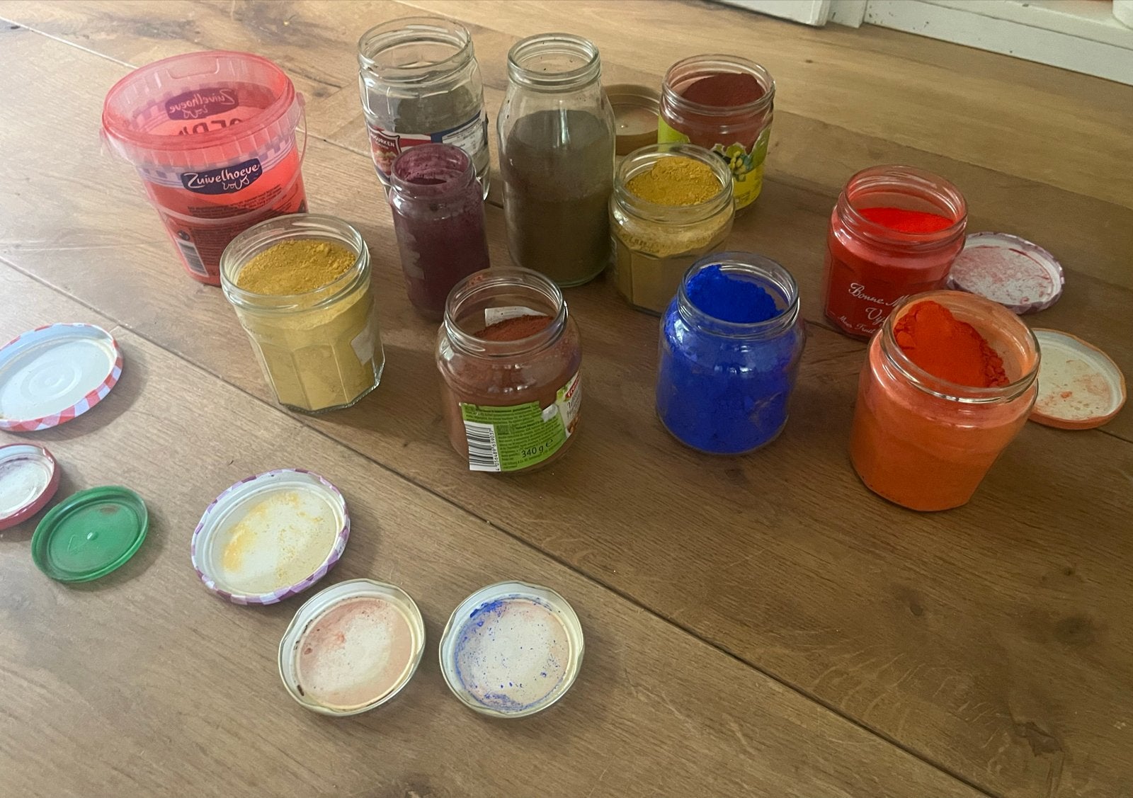 Diverse Schilderspigmenten in Potjes, Ophalen of Verzenden, Gebruikt, Overige typen
