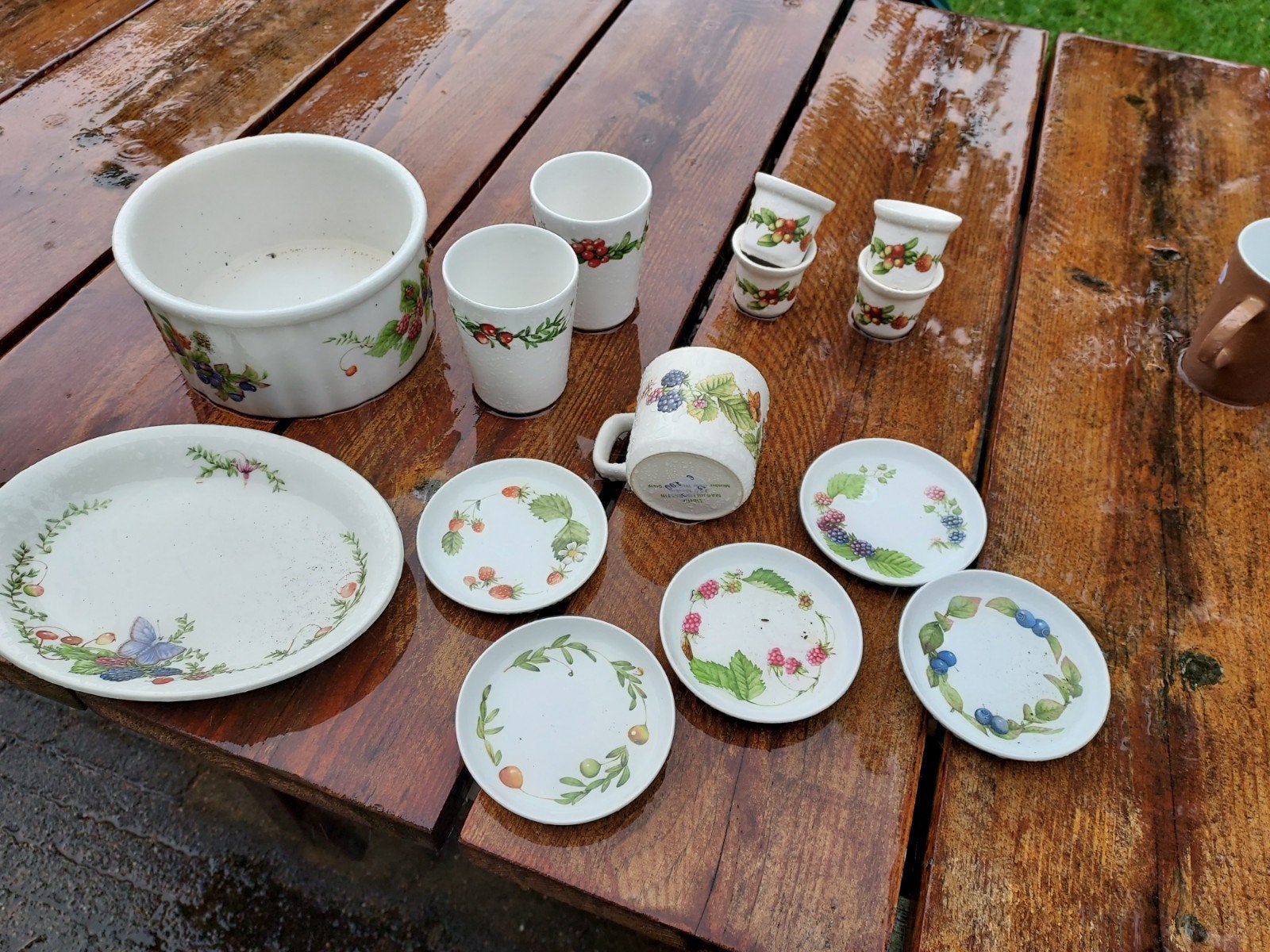 Libelle Marjolein Bastin servies bosvruchten, Ophalen, Overige typen, Zo goed als nieuw, Overige stijlen