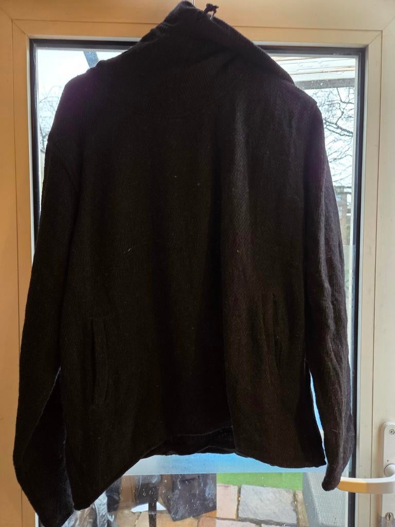 Nieuwe handgemaakte trui van wol en katoen, Kleding | Dames, Truien en Vesten, Nieuw, Zwart, Ophalen of Verzenden