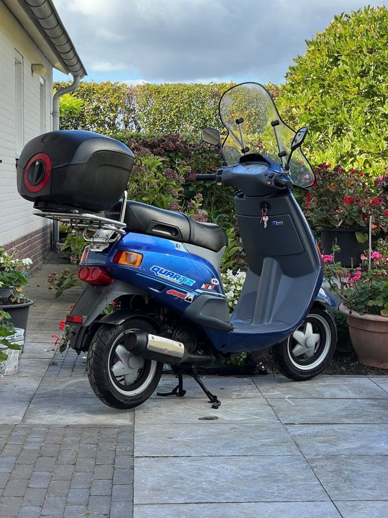 ⭐️Piaggio Quartz blauw 50cc 2 takt Brom 6185 km Z.G.A.N.⭐️, Niet ingevuld, Niet ingevuld, Niet ingevuld