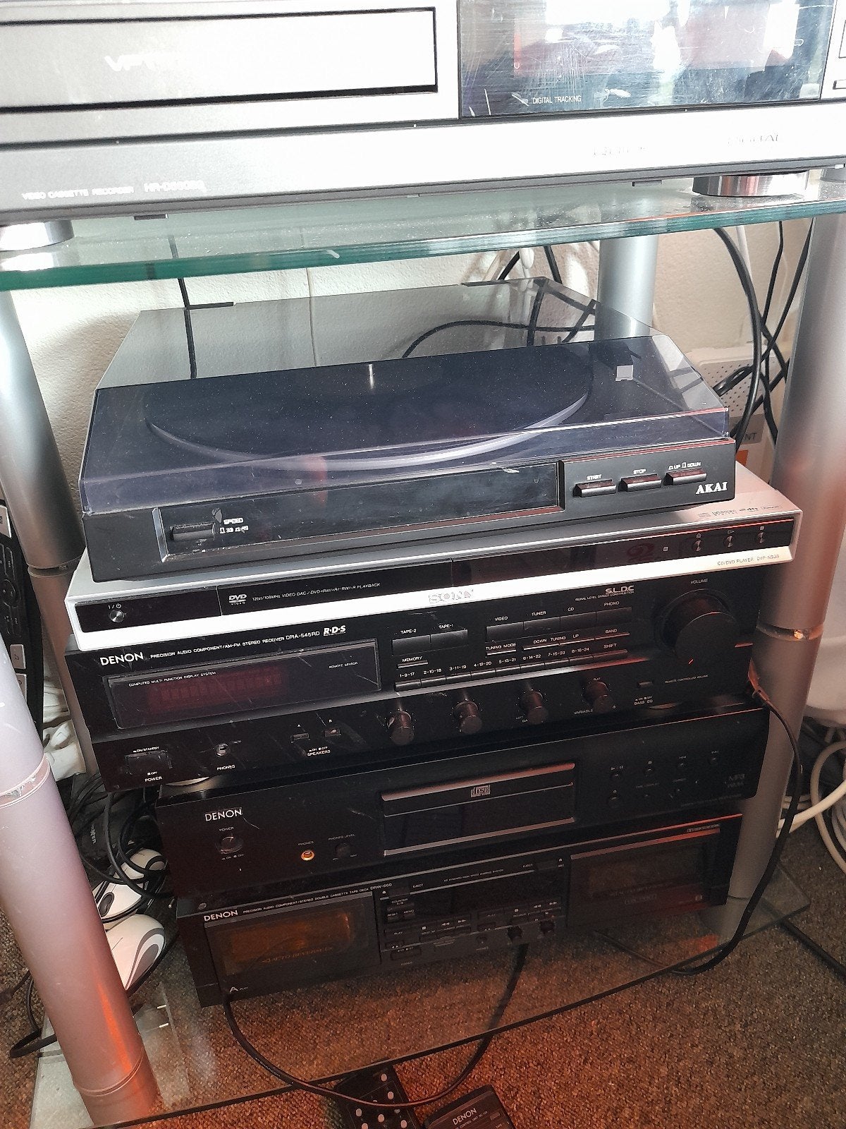 Stereo set Denon, Sony, JVC, Akai, Sharp (t.e.a.b), Gebruikt, Cd-speler, Losse componenten, Ophalen
