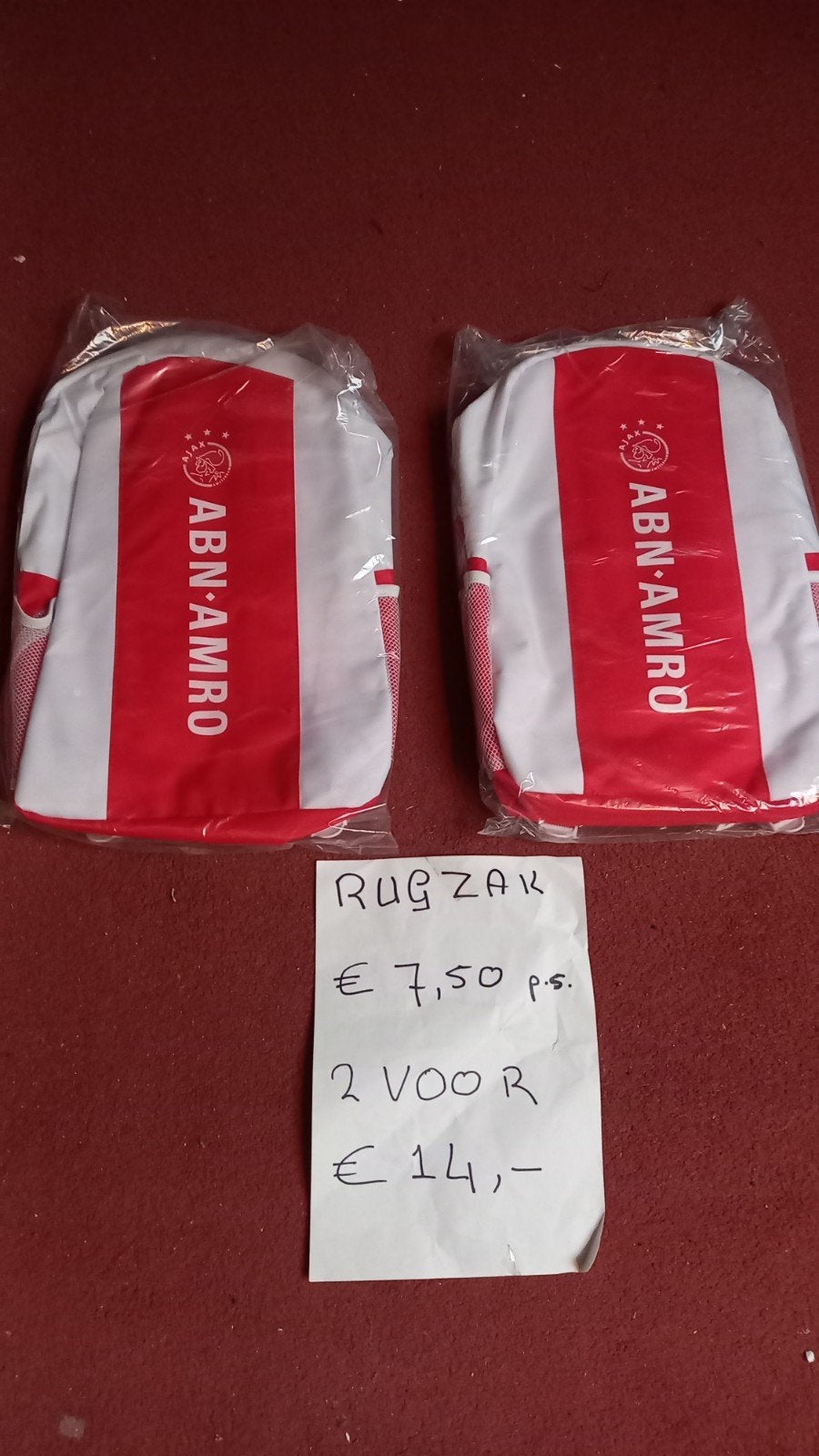 Ajax ABN AMRO Rugzak - Nieuw in verpakking, Ophalen of Verzenden