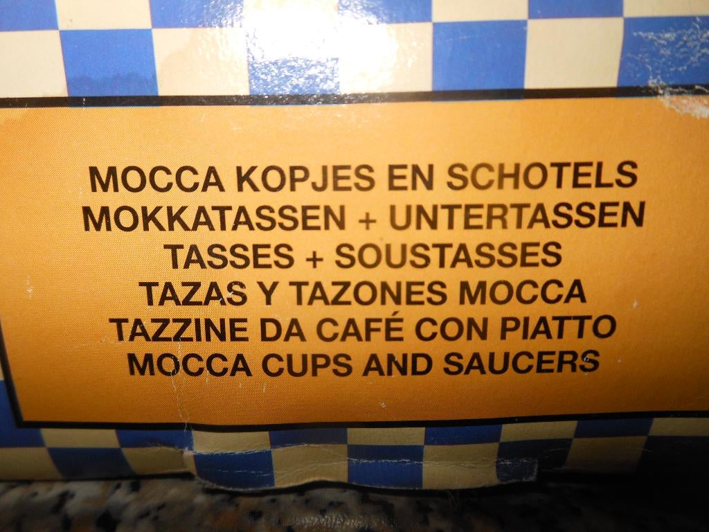 mocca kopjes, Ophalen, Zo goed als nieuw, Overige stijlen, Kop(pen) en/of Schotel(s)