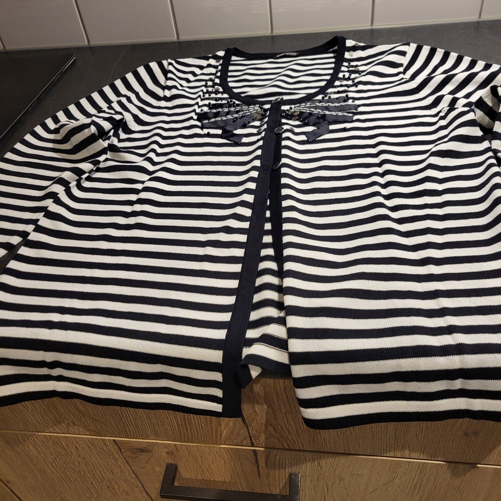 Gerry Weber gestreept vest met strikdetails, Gerry Weber, Ophalen of Verzenden, Gedragen, Meerkleurig