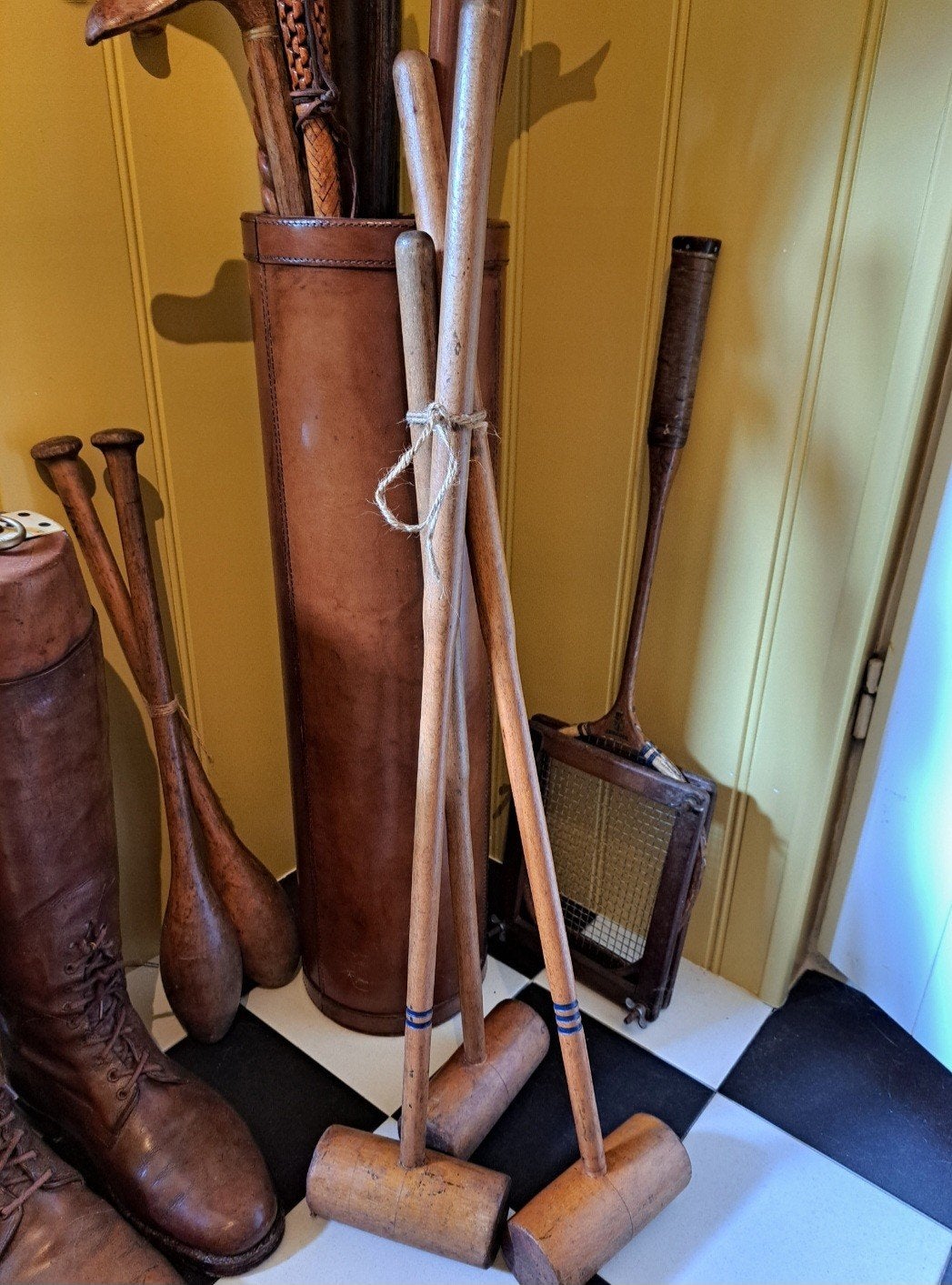 Engelse croquet sticks, Ophalen of Verzenden
