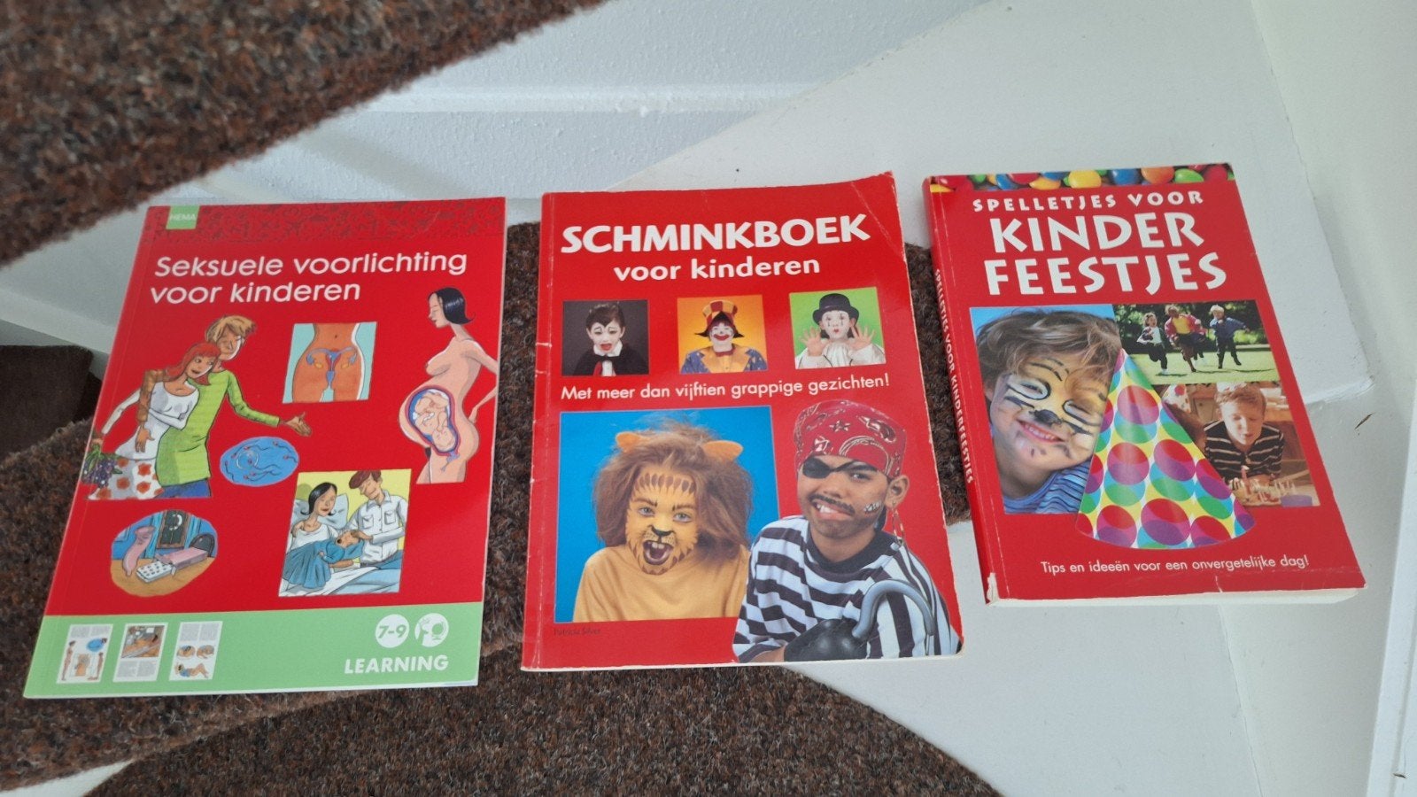 3 Kinderboeken: Seksuele Voorlichting, Schminkboek, Feestjes, Ophalen, Gelezen, Diverse auteurs, Non-fictie