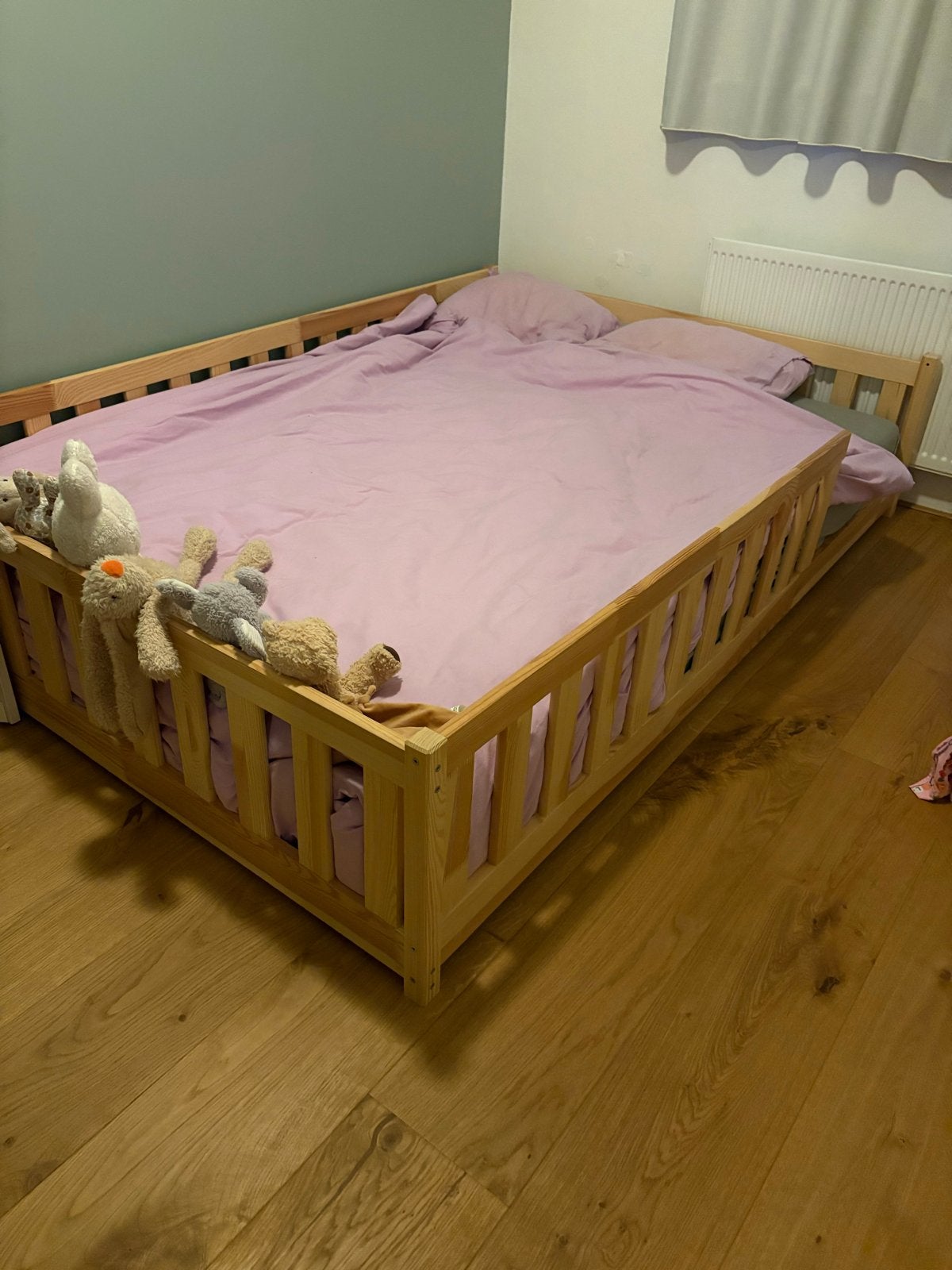 Vloerbed 140x200 met IKEA Vestmarka matras, Huis en Inrichting, Ophalen, Gebruikt, Tweepersoons, 140 cm