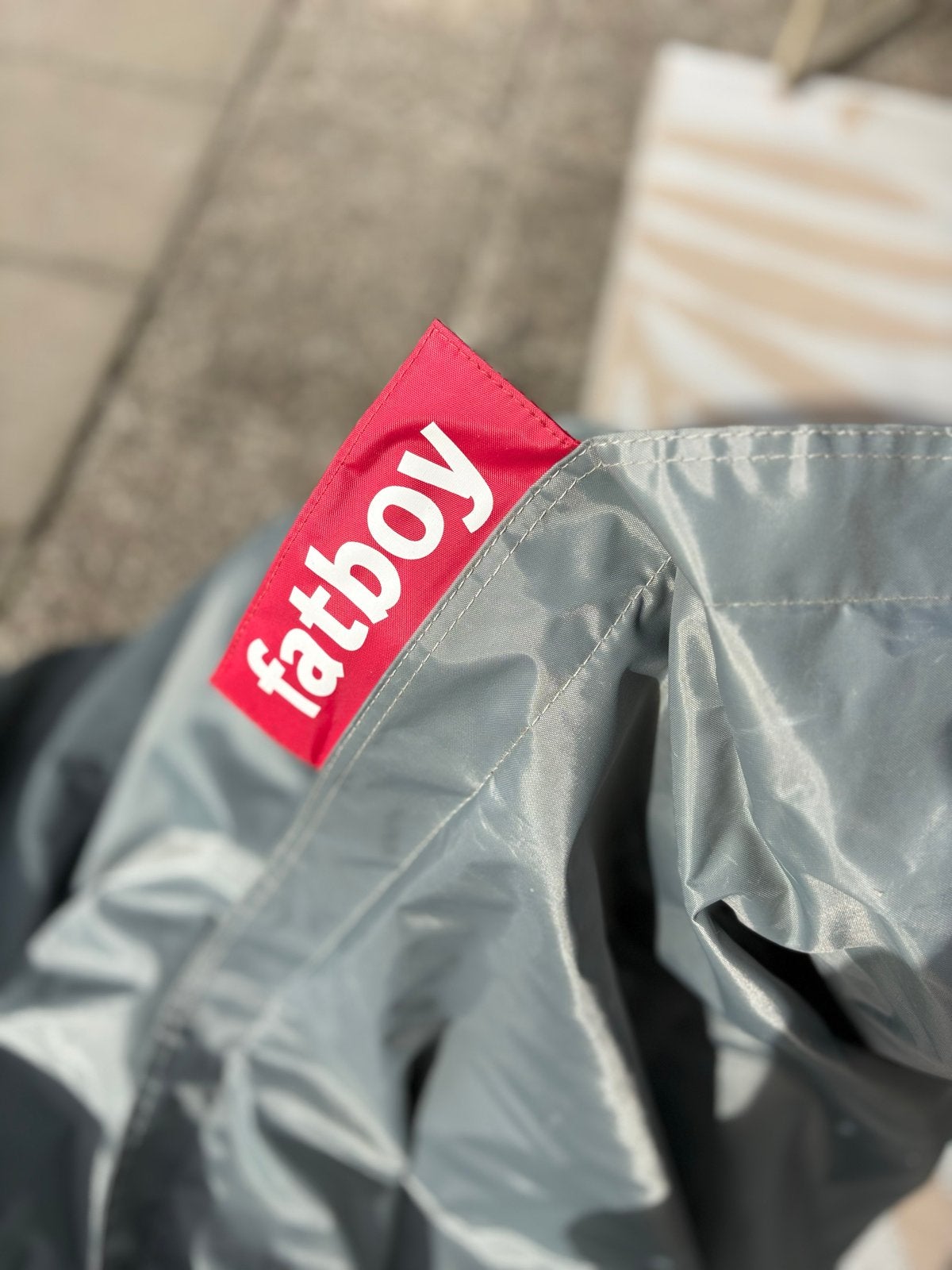 Fatboy zitzak XXL - 170cm met 130cm, Ophalen of Verzenden, Zo goed als nieuw, Grijs, Zitzak