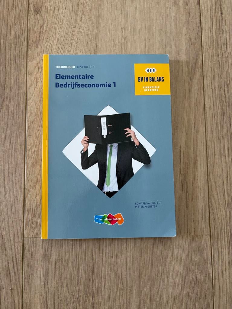 Elementaire Bedrijfseconomie 1 HBO BV in Balans, Boeken, Ophalen of Verzenden, Gamma, Gelezen, HBO