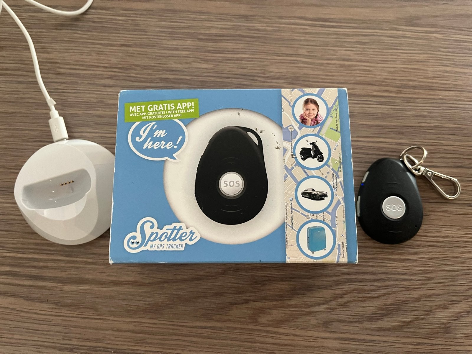 Spotter GPS Tracker met SOS-functie, Ophalen of Verzenden, Gebruikt, Overige typen, Universeel