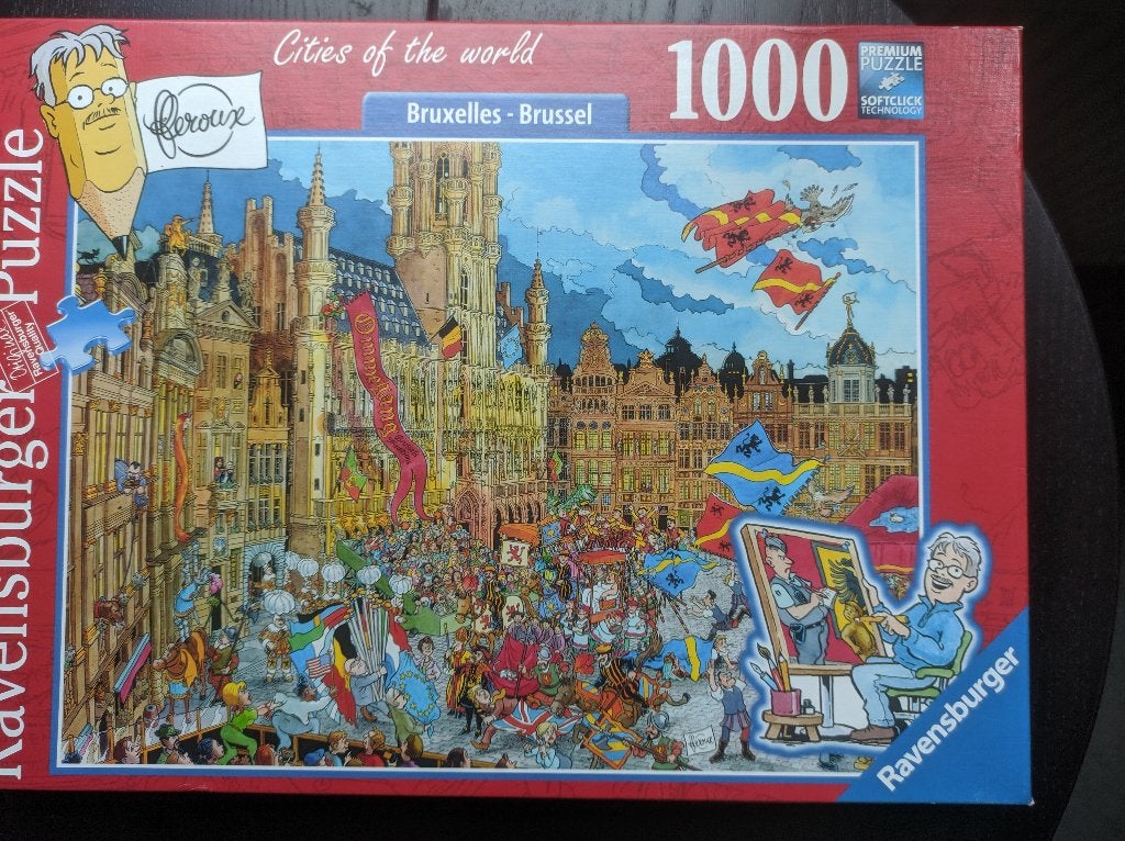 Ravensburger puzzel: Bruxelles, Hobby en Vrije tijd, Denksport en Puzzels, Ophalen, 500 t/m 1500 stukjes, Zo goed als nieuw, Legpuzzel
