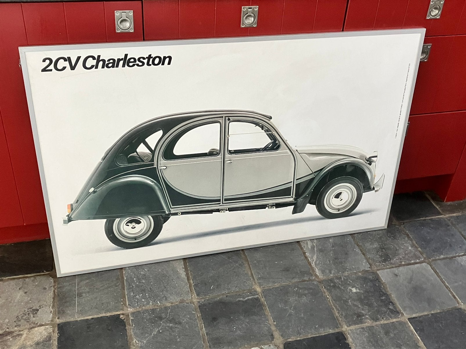 reclamebord geen emaille bord Citroën 2cv charleston visa gt, Ophalen
