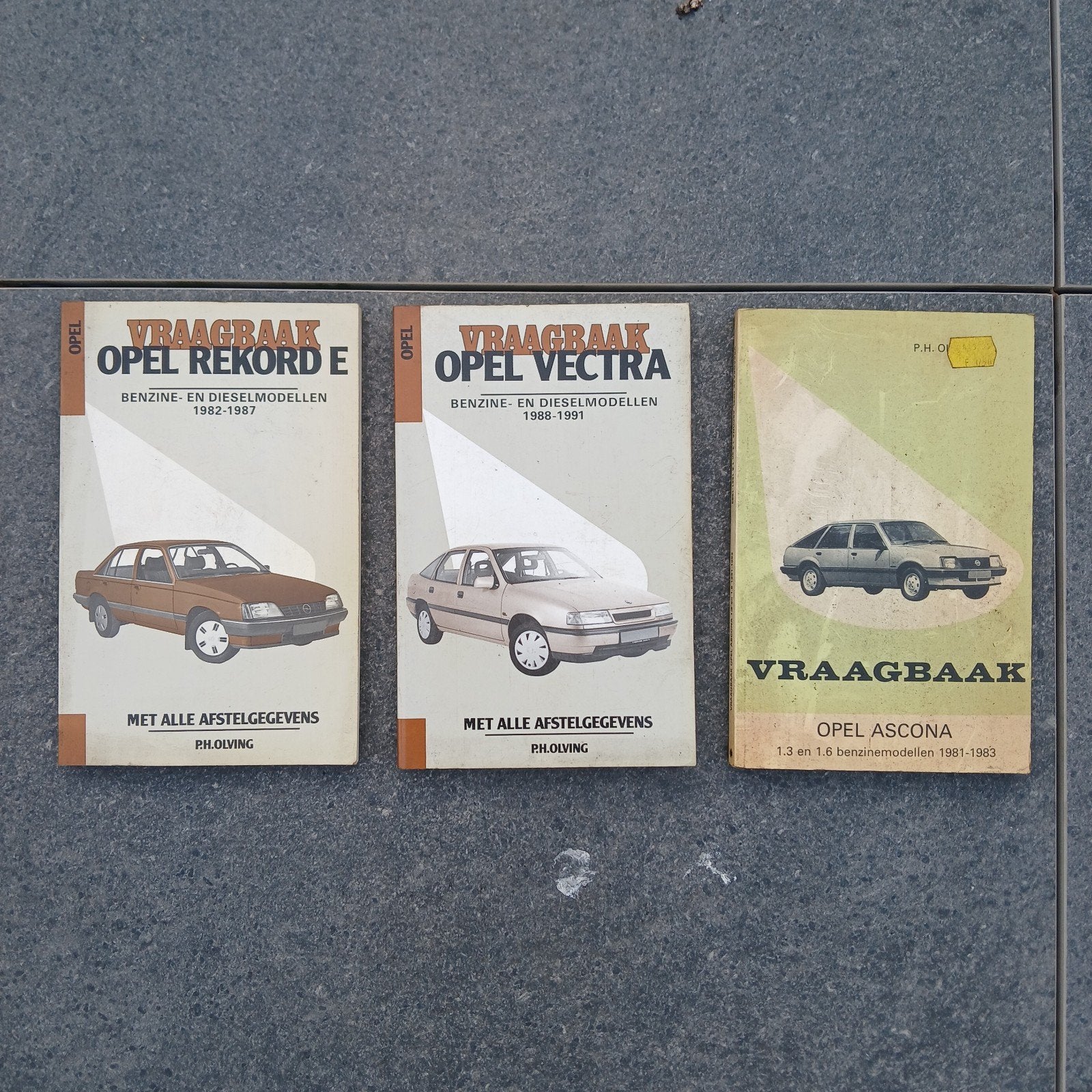Vraagbaak Opel Rekord E, Vectra, Ascona - Set van 3, Ophalen of Verzenden