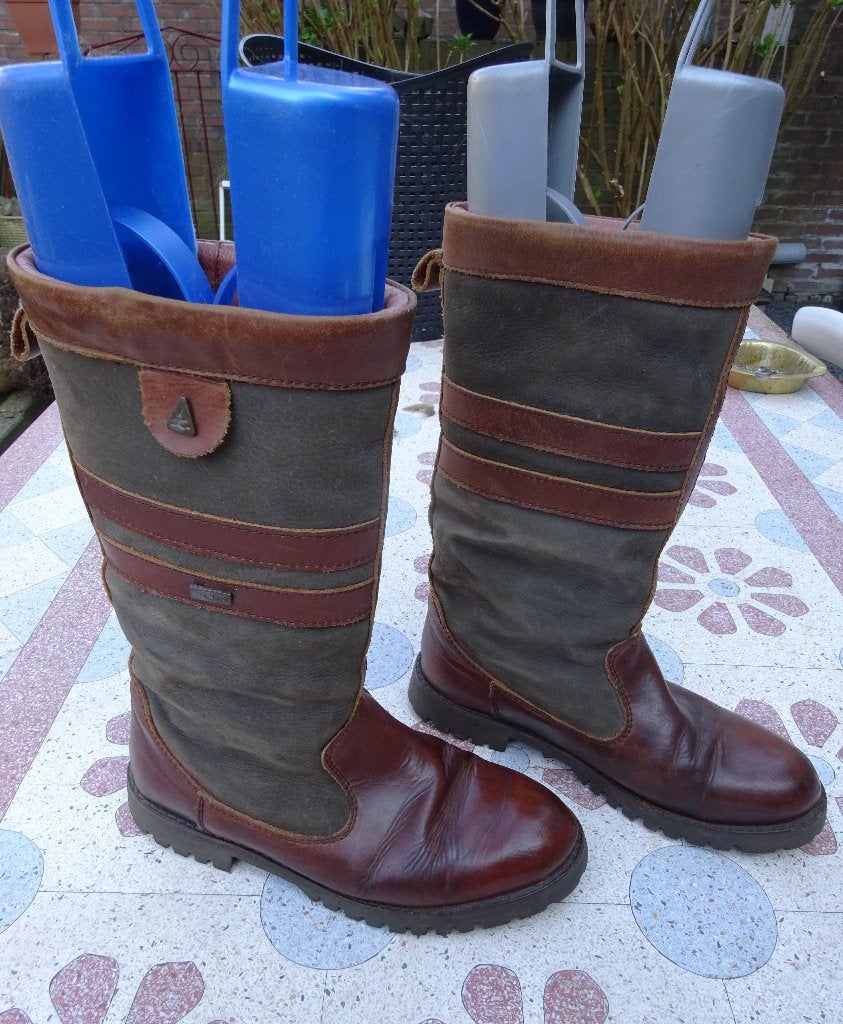 Maat 37 * Bruine suède/leren hoge Human Nature laarzen, Kleding | Dames, Schoenen, Gedragen, Hoge laarzen, Bruin, Verzenden