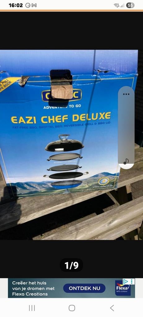 Cadac Eazi Chef Deluxe BBQ - Compleet en Gebruikt, Ophalen of Verzenden, Gebruikt, Cadac