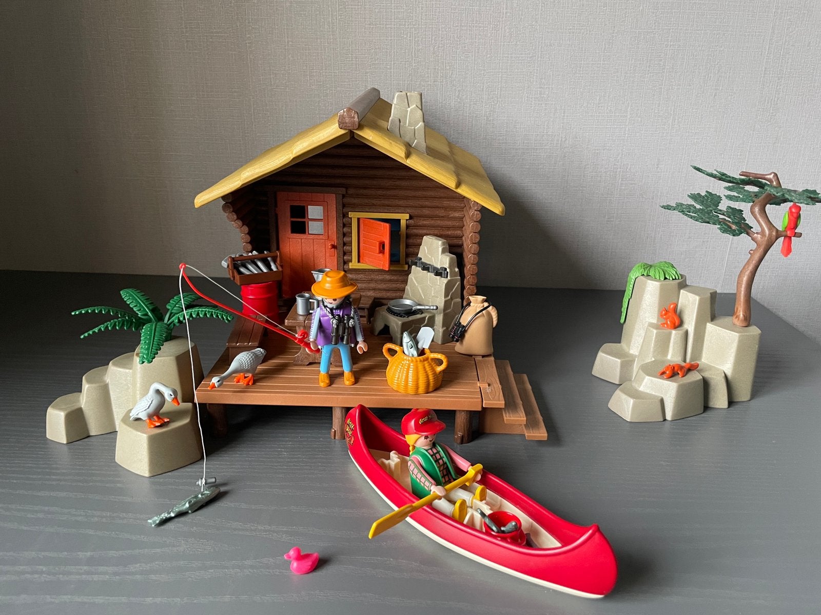 Playmobil blokhut/vissershut 3826, Ophalen, Gebouw, Complete set, Zo goed als nieuw