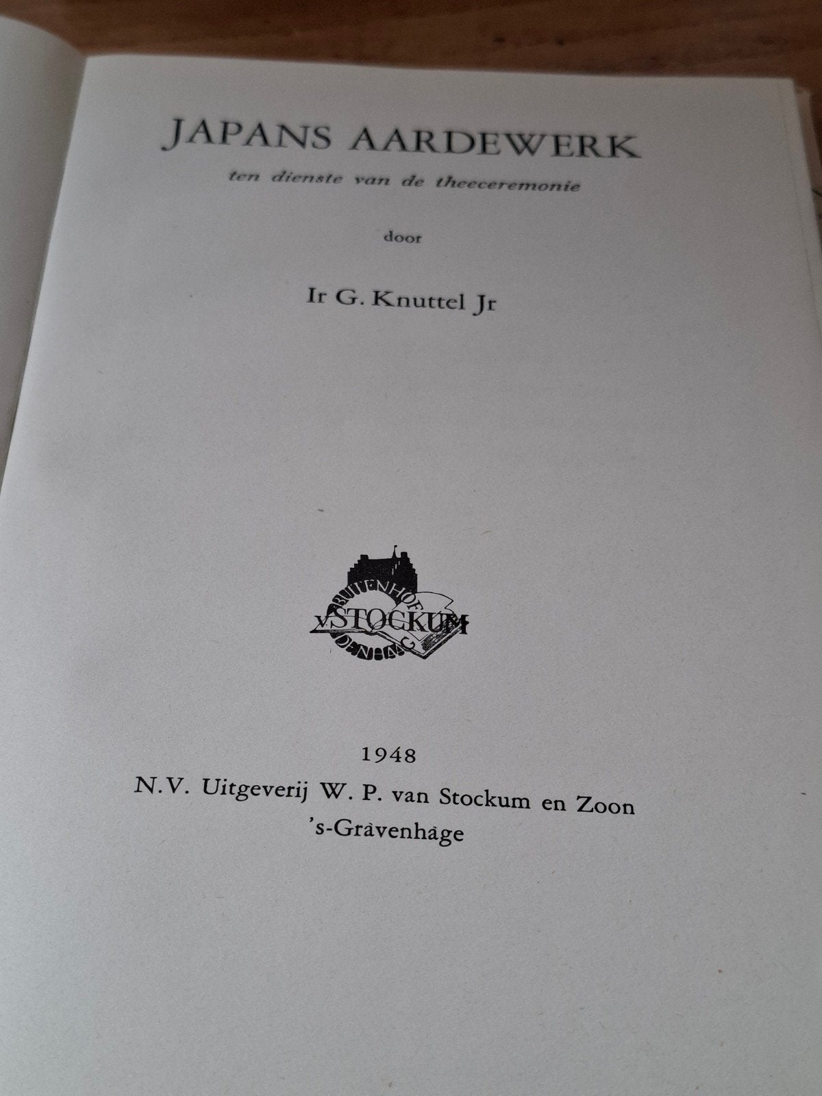 Japans Aardewerk - Ir G. Knuttel Jr. (1948), Verzenden, Zo goed als nieuw, Overige onderwerpen, Ir G. Knuttel Jr.