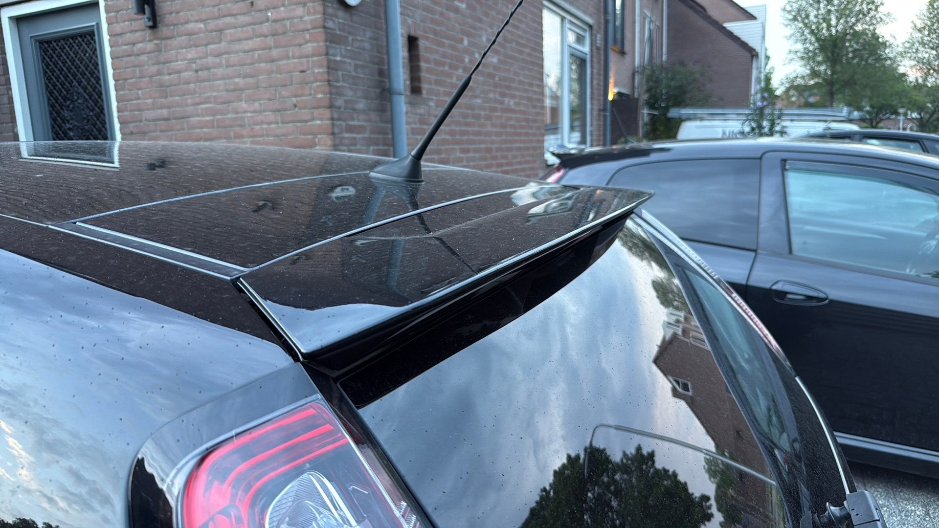 Achterklep Spoiler Fiat Grande Punto Abarth Evo Sport Zwart, Gebruikt, Achterklep, Ophalen of Verzenden, Achter