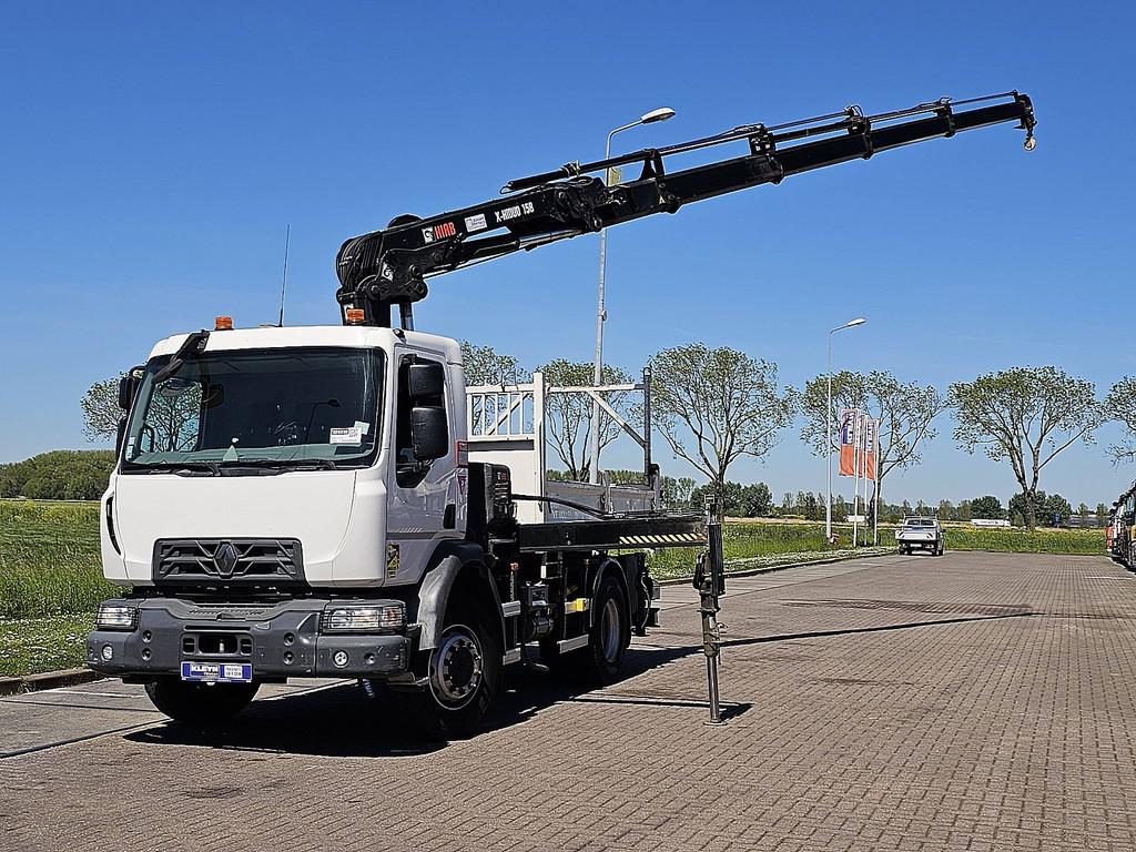 RENAULT D 240 hiab 158es4,16 ton, Automaat, Euro 6, Renault, Wit