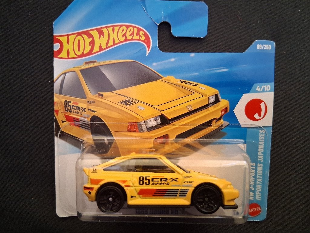 Hotwheels Honda CR-X '85 geel -, Ophalen of Verzenden, Nieuw, Auto