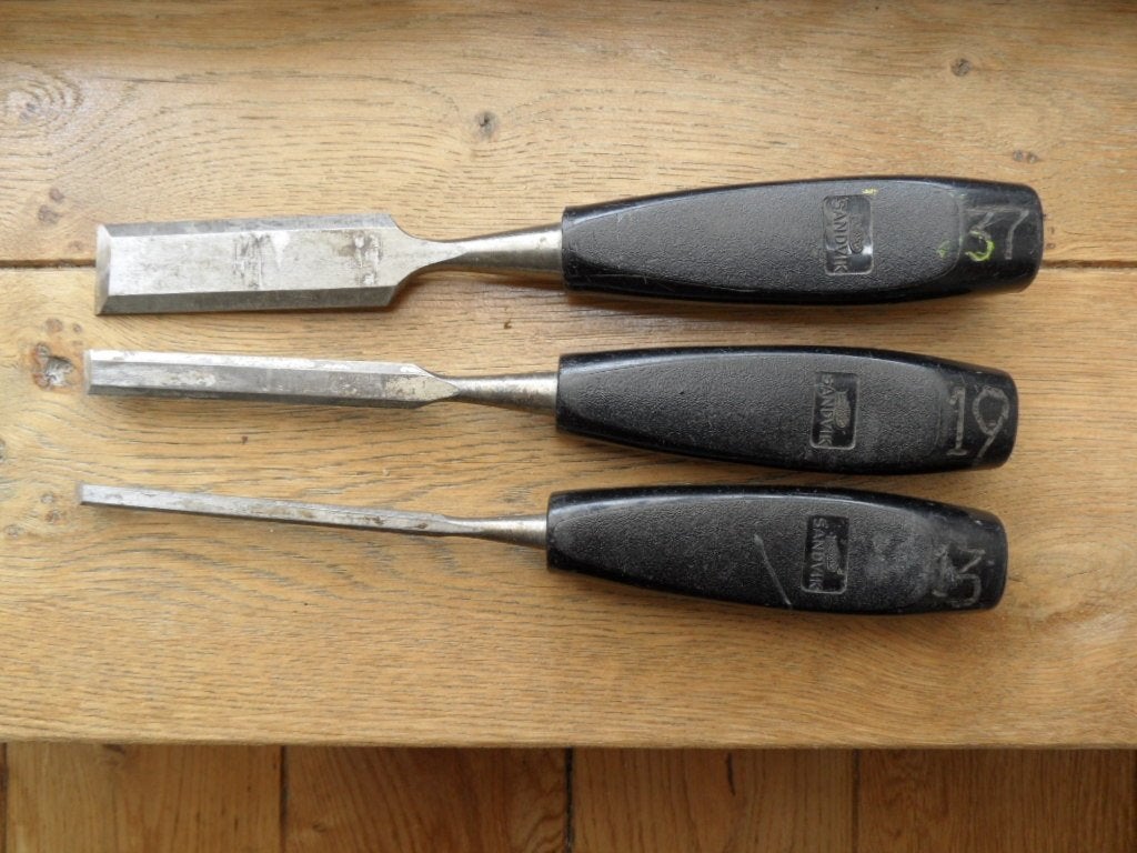 Sandvik steekbeitels 3 stuks, Ophalen of Verzenden, Gebruikt