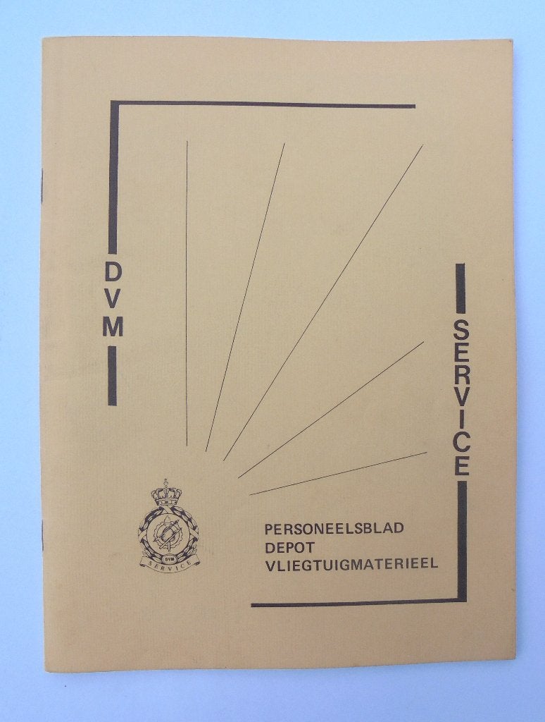 Personeelsblad "SERVICE" DVM Vliegbasis Gilze-Rijen 1979., Ophalen of Verzenden, Luchtmacht, Nederland, Boek of Tijdschrift
