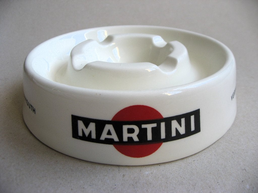 Retro Martini asbak van Royal Sphinx Maastricht '80, Verzamelen, Ophalen of Verzenden, Zo goed als nieuw, Gebruiksvoorwerp