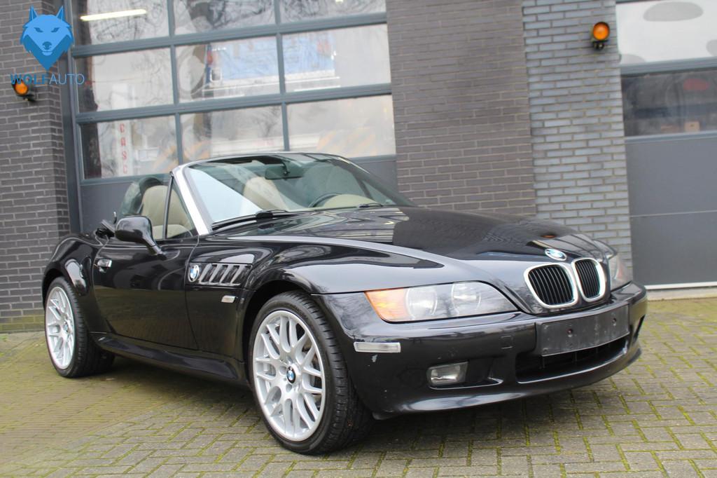 BMW Z3 Roadster 1.8 S Widebody ORGN NL! AIRCO, Stoelverwarmi, Auto's, Beige, Cabriolet, Zwart, Bedrijf