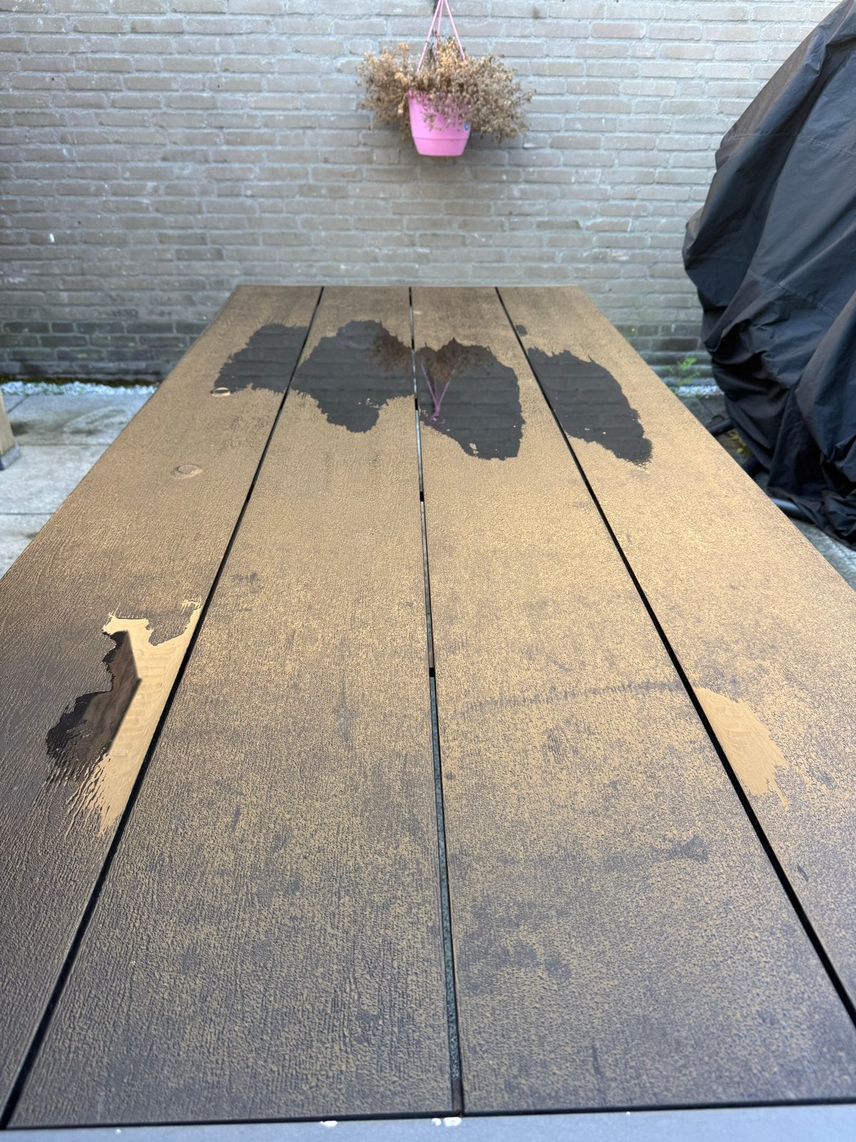 Jutlandia tuintafel - Gebruikt 2 m, Ophalen of Verzenden, Gebruikt, Rechthoekig, Overige materialen