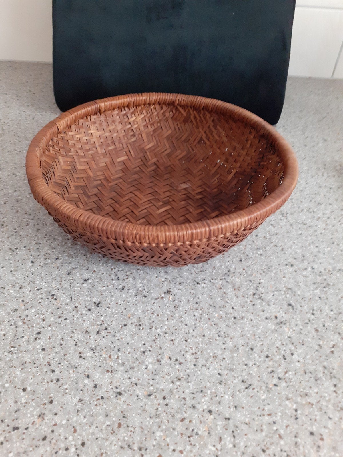 Lage rieten mand, Ophalen of Verzenden, Zo goed als nieuw, Rechthoekig, Riet