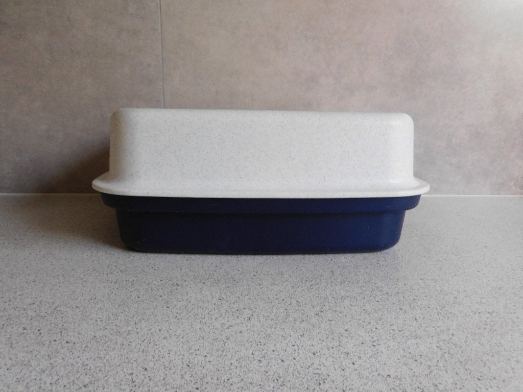 Tupperware Kornuit Brooddoos Creme Indigo, Ophalen of Verzenden, Zo goed als nieuw, Blauw, Overige typen