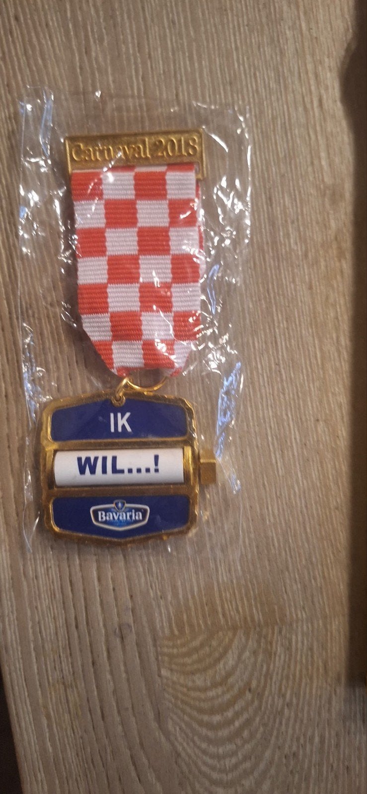 Bavaria medaille carnaval Brabant (7626), Verzamelen, Ophalen of Verzenden, Zo goed als nieuw, Reclamebord, Plaat of Schild, Bavaria