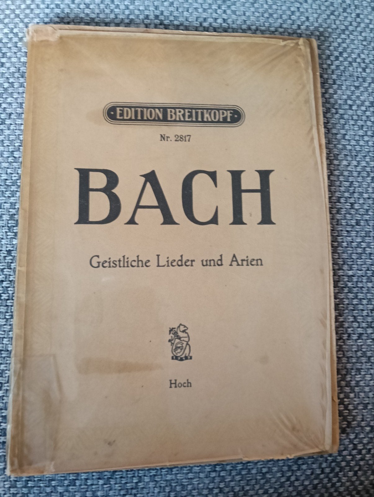 Bach: Geestelijke Liederen en Arien - Edition Breitkopf, Muziek en Instrumenten, Bladmuziek, Gebruikt, Klassiek, Koor, Ophalen of Verzenden