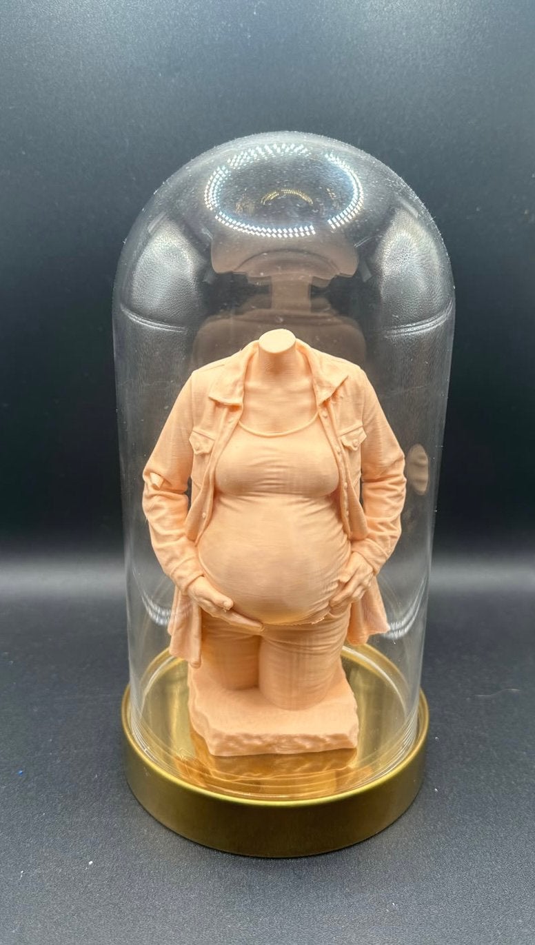 Buikbeeldje met stolp, Overige materialen, Nieuw, 20 cm, Ophalen of Verzenden
