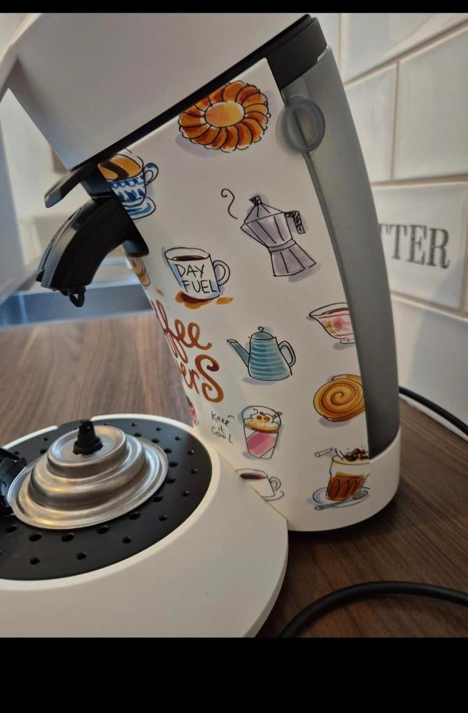 Philips Senseo Blond Limited Edition - Zo goed als nieuw, Ophalen, Zo goed als nieuw, Koffiemachine, Koffiepads en cups