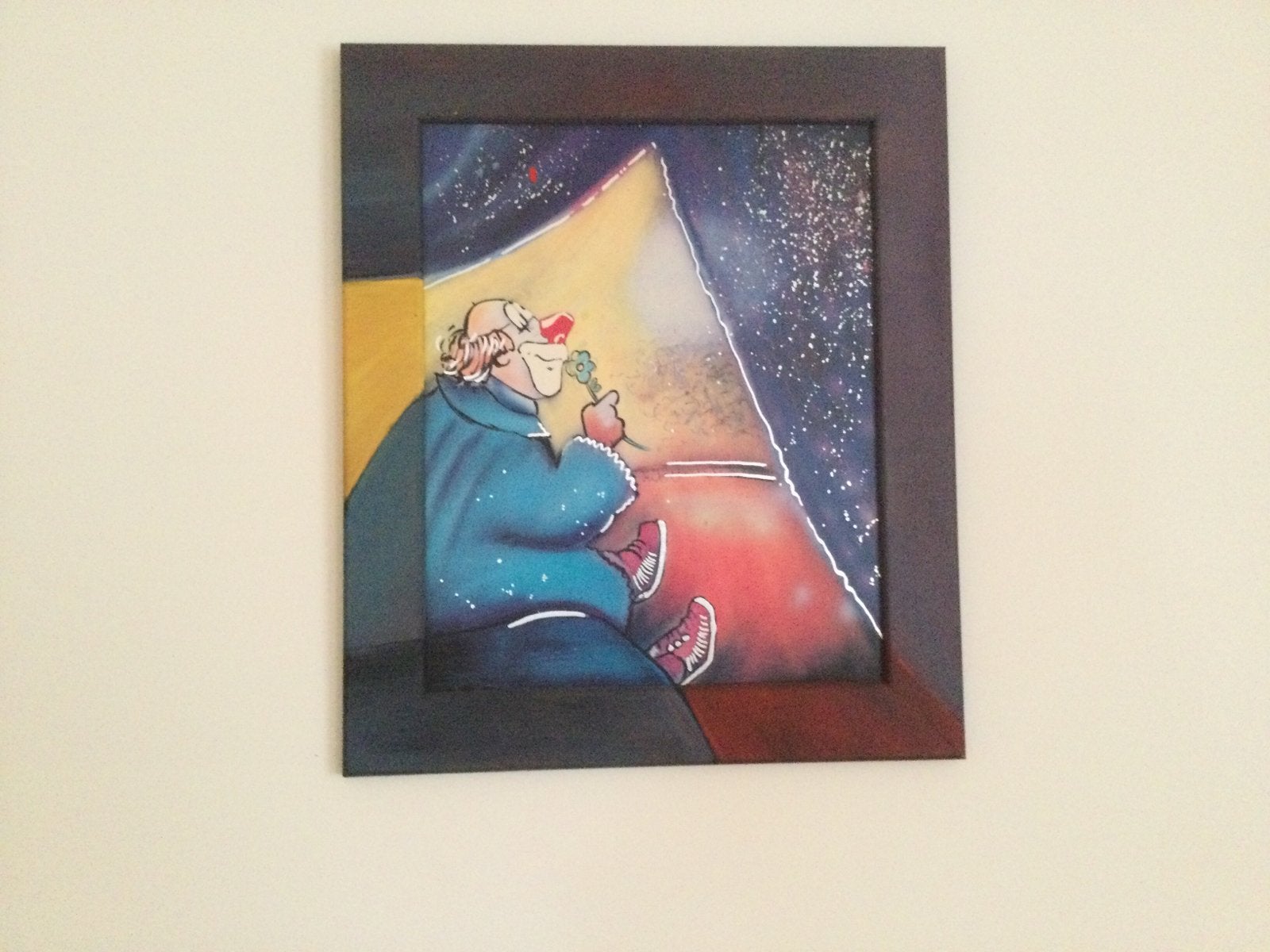 Twee mooie schilderijen met clowntjes, Antiek en Kunst, Ophalen
