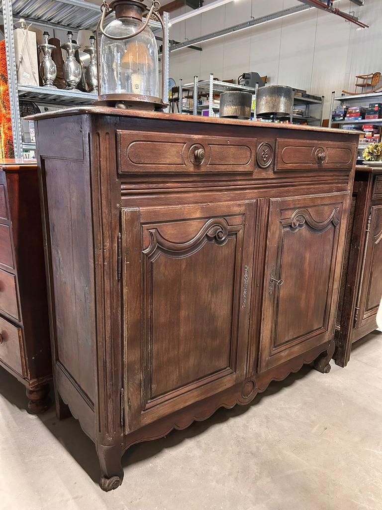 Antieke Franse Kast Dressoir - 145x128x54 cm, Ophalen, Gebruikt, Antiek