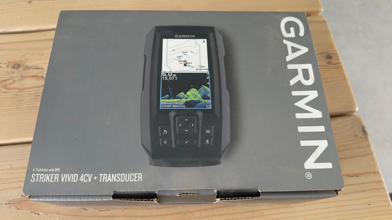 Garmin Striker Vivid 4cv Fishfinder + GT8HW-TM Transducer, Watersport en Boten, Ophalen of Verzenden, Zo goed als nieuw