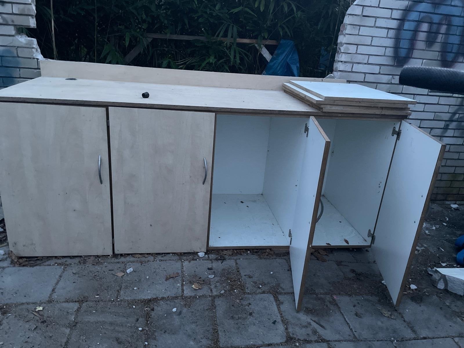 Robuuste Werkbank/kasten Watervast Multiplex, Ophalen, Gebruikt, 170 cm of meer