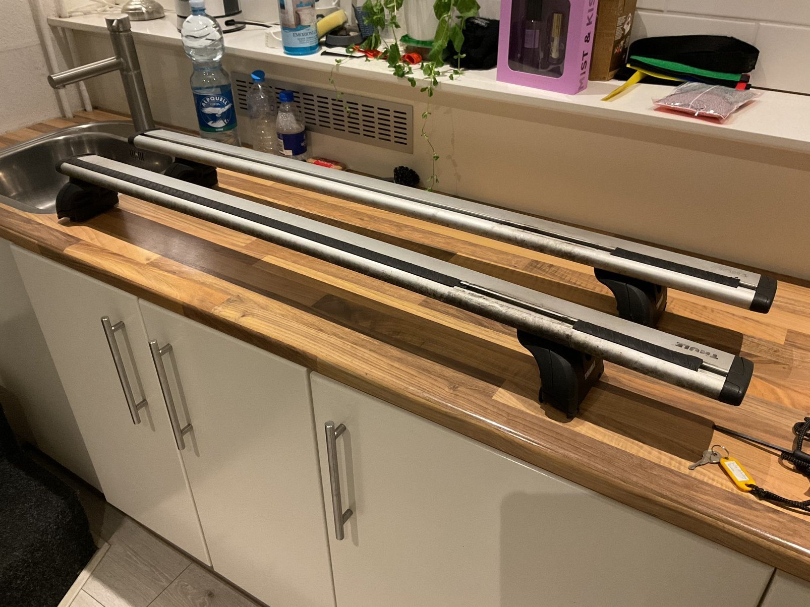 Thule wingbar dakdragers, Auto diversen, Dakdragers, Ophalen, Gebruikt