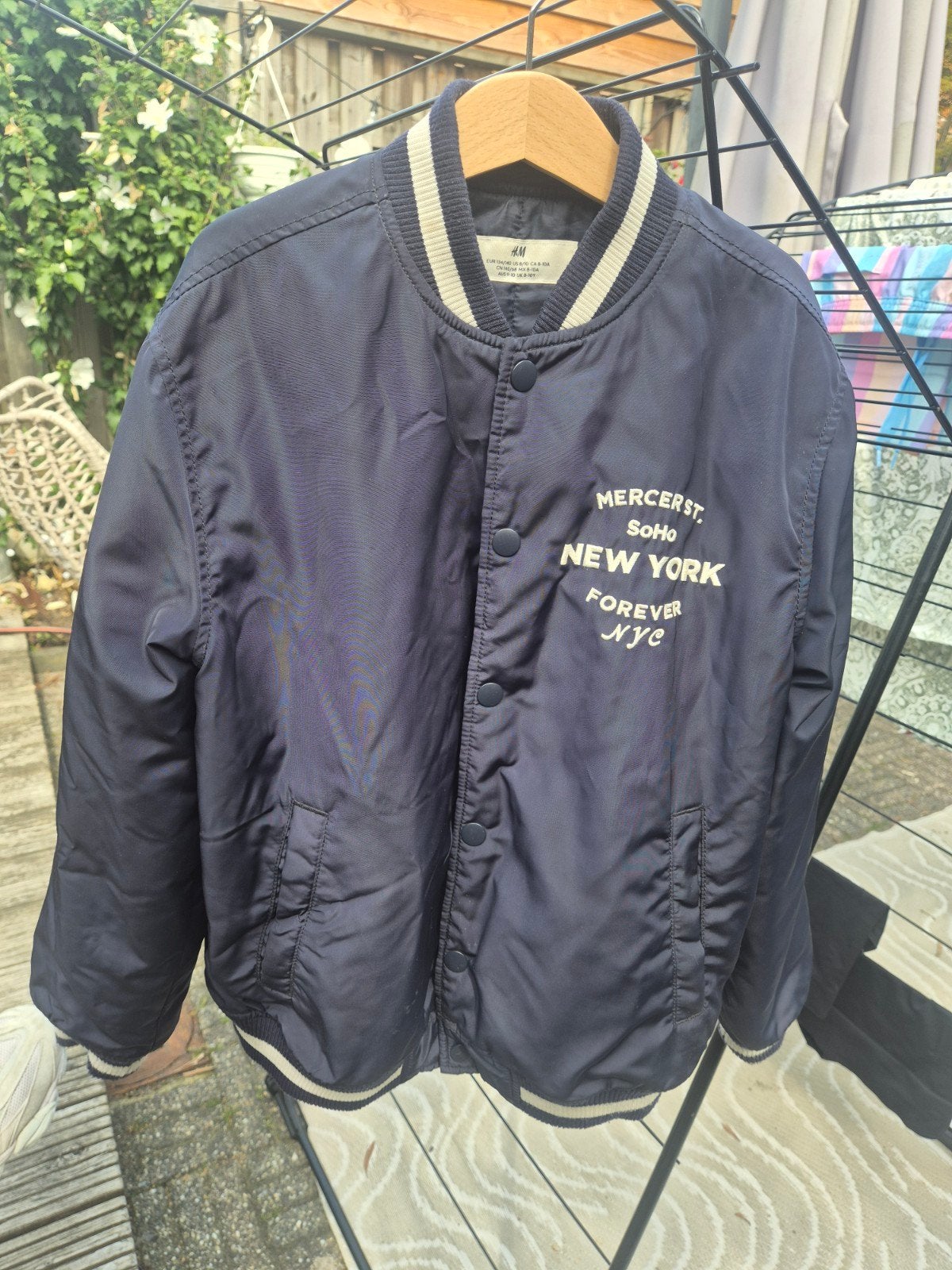 Donkerblauwe jas/jack maat 134/140 8-10 jaar, Ophalen, Meisje, Jas